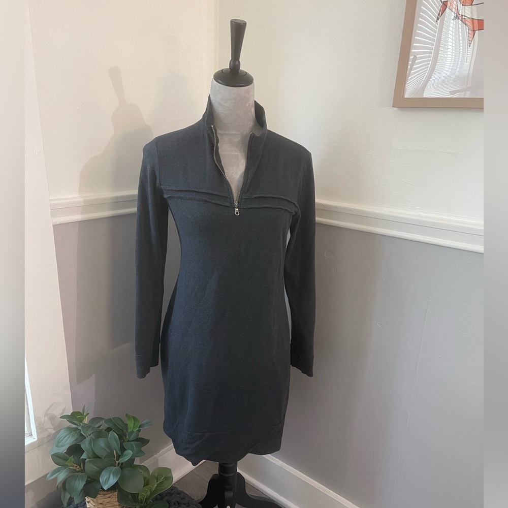 Synergy Grey Tunic Sweater Dress